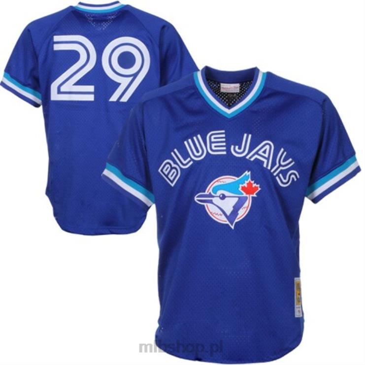 toronto blue jays joe carter mitchell & ness royal 1993 autentyczna kolekcja cooperstown siatkowa koszulka treningowa mrugnięcia mężczyźni 0J02V620 MLB Jerseys