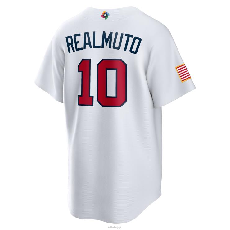 Stany Zjednoczone baseball j.t. biała replika klasycznej koszulki Realmuto Nike 2023 World Baseball mężczyźni 0J02V879 MLB Jerseys