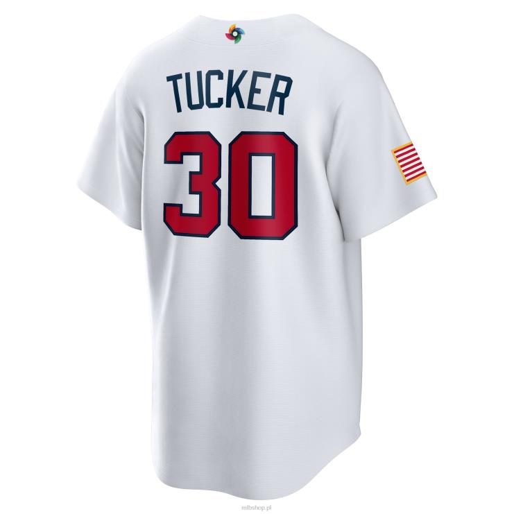 USA baseball kyle tucker nike biała replika klasycznej koszulki baseballowej świata 2023 mężczyźni 0J02V729 MLB Jerseys