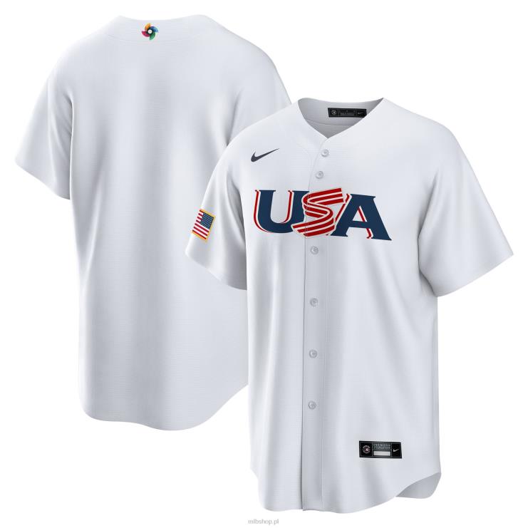 USA baseball nike biała replika klasycznej koszulki World Baseball 2023 mężczyźni 0J02V722 MLB Jerseys