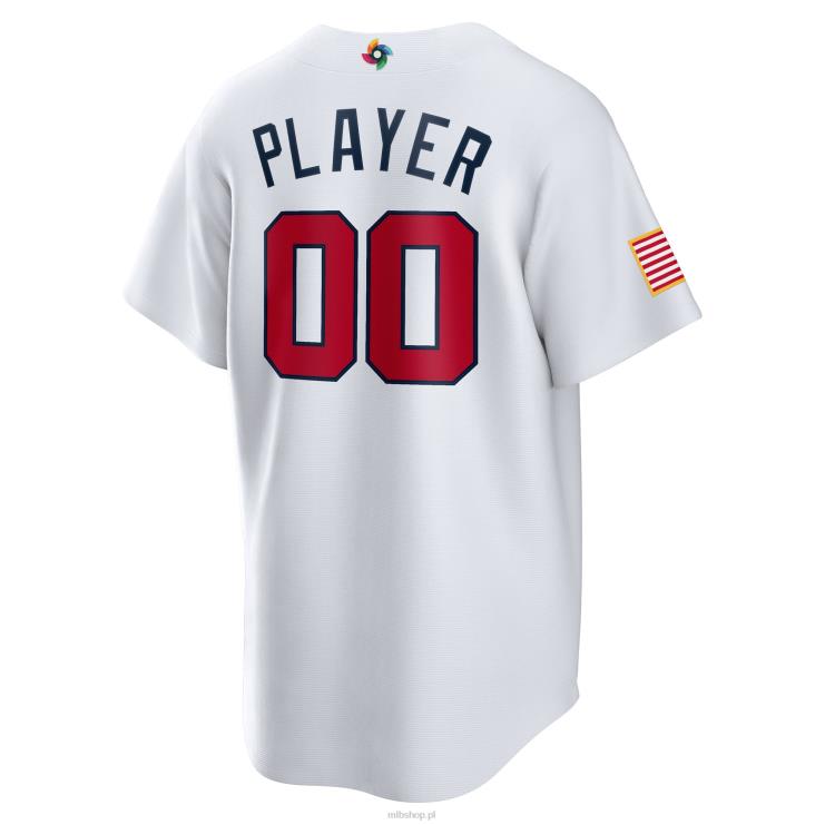 USA baseball nike biała replika koszulki World Baseball Classic 2023 typu pick-a-player mężczyźni 0J02V675 MLB Jerseys