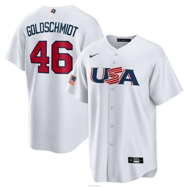 USA baseball paul goldschmidt nike biała replika klasycznej koszulki gracza World Baseball 2023 mężczyźni 0J02V890 MLB Jerseys