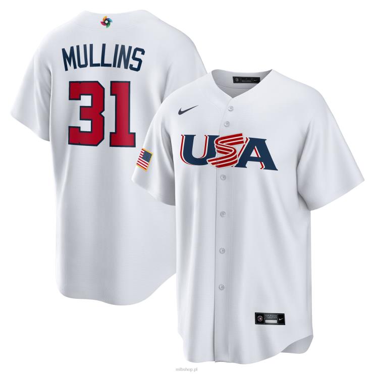 bejsbol usa cedric mullins nike biała replika klasycznej koszulki baseballowej świata 2023 mężczyźni 0J02V1136 MLB Jerseys