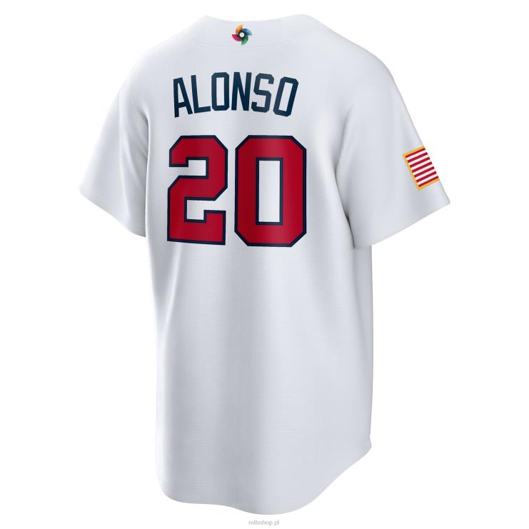 bejsbol usa pete alonso nike biała replika klasycznej koszulki gracza World Baseball 2023 mężczyźni 0J02V885 MLB Jerseys