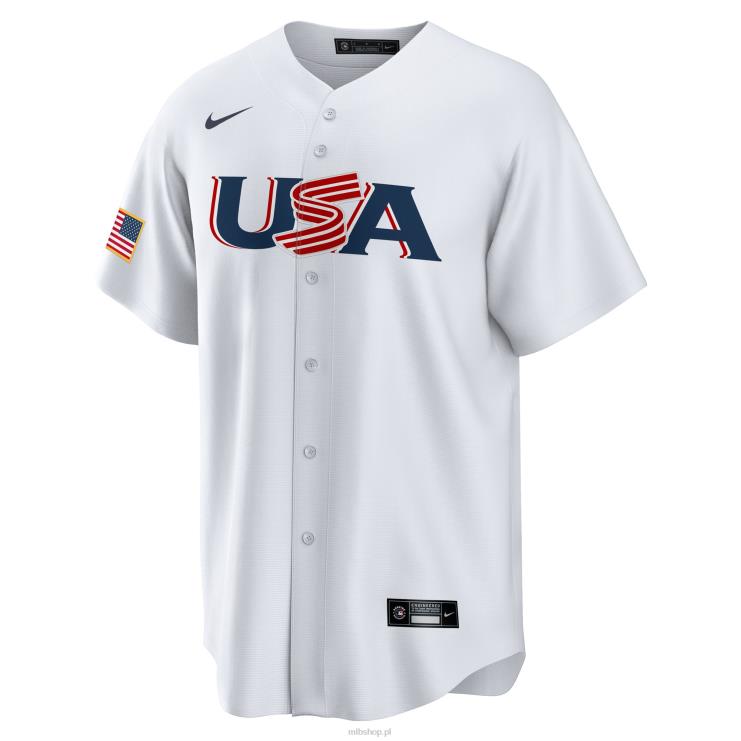 bejsbol usa tim anderson nike biała replika klasycznej koszulki gracza World Baseball 2023 mężczyźni 0J02V873 MLB Jerseys
