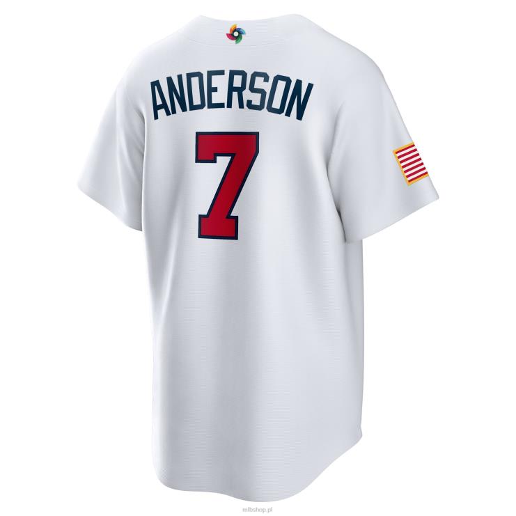 bejsbol usa tim anderson nike biała replika klasycznej koszulki gracza World Baseball 2023 mężczyźni 0J02V873 MLB Jerseys