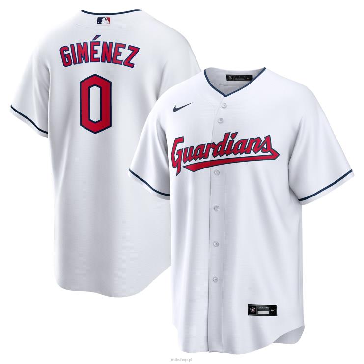 Biała domowa replika koszulki gracza Cleveland Guardians Andres Gimenez Nike mężczyźni 0J02V1613 MLB Jerseys