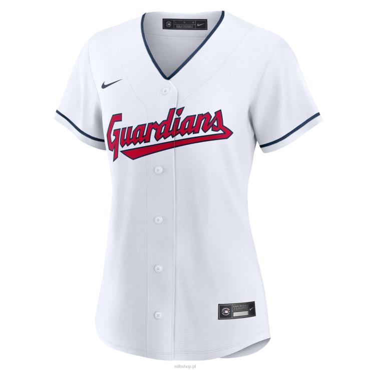 Biała replika domowej koszulki drużyny Nike Guardians Cleveland Guardians mężczyźni 0J02V1046 MLB Jerseys