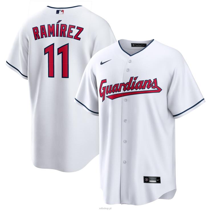 Biała replika domowej koszulki gracza Cleveland Guardians Joseramirez Nike mężczyźni 0J02V1608 MLB Jerseys
