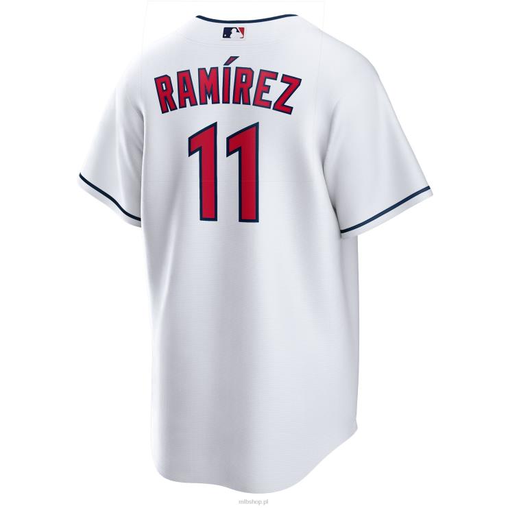 Biała replika domowej koszulki gracza Cleveland Guardians Joseramirez Nike mężczyźni 0J02V1608 MLB Jerseys