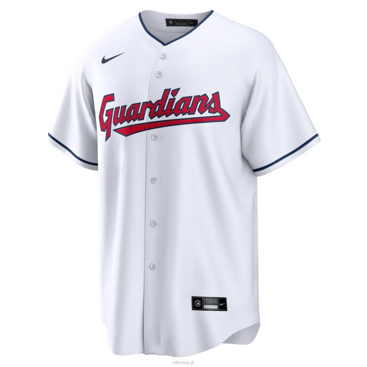 Biała replika koszulki gracza Cleveland Guardians Joseramirez Nike mężczyźni 0J02V231 MLB Jerseys