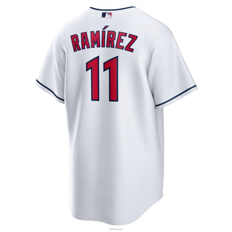 Biała replika koszulki gracza Cleveland Guardians Joseramirez Nike mężczyźni 0J02V231 MLB Jerseys