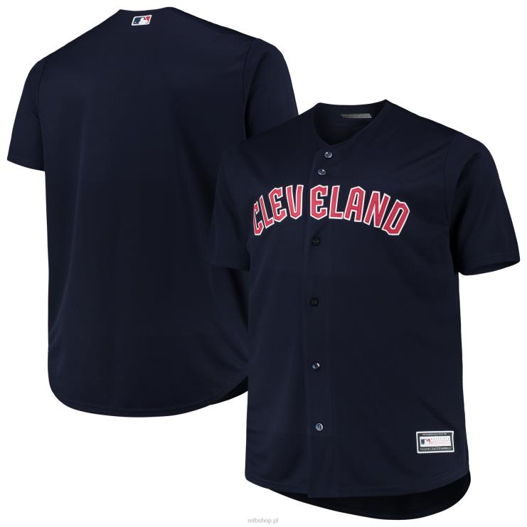 Granatowa replika dużej i wysokiej alternatywnej koszulki drużyny Cleveland Guardians mężczyźni 0J02V712 MLB Jerseys