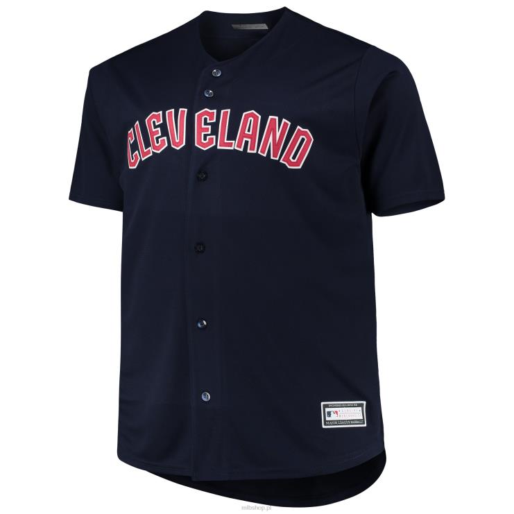 Granatowa replika dużej i wysokiej alternatywnej koszulki drużyny Cleveland Guardians mężczyźni 0J02V712 MLB Jerseys