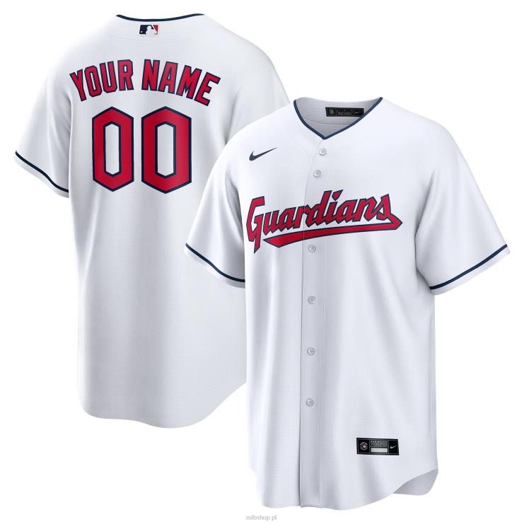 biała replika niestandardowej koszulki Nike Guardians Cleveland Guardians mężczyźni 0J02V254 MLB Jerseys
