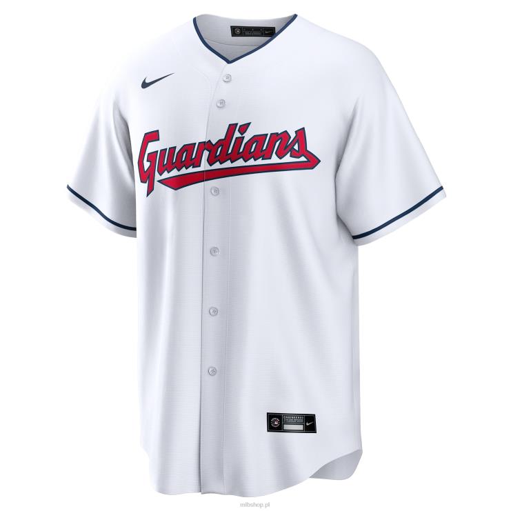 biała replika niestandardowej koszulki Nike Guardians Cleveland Guardians mężczyźni 0J02V254 MLB Jerseys