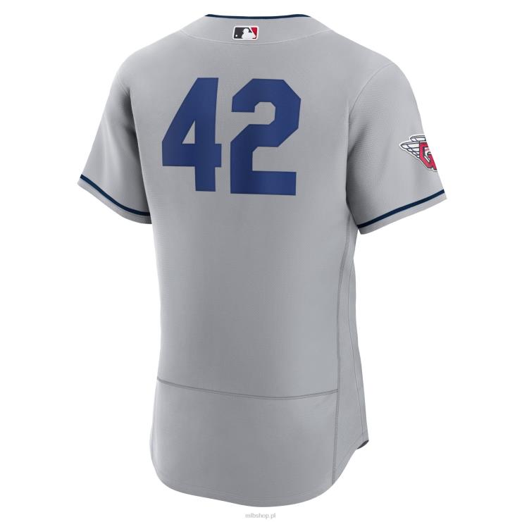 szara koszulka cleveland guards 2023 jackie robinson day autentyczna mężczyźni 0J02V1438 MLB Jerseys