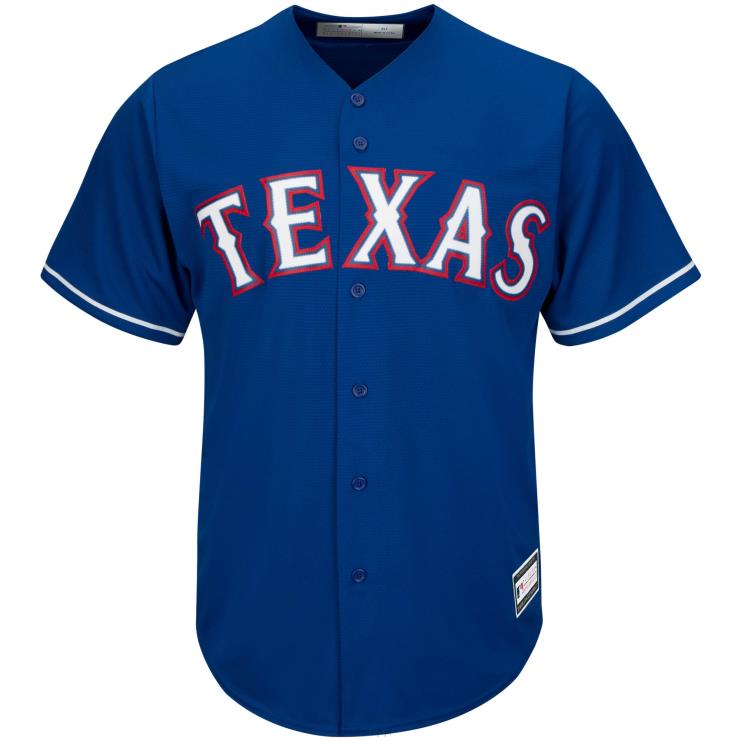 Replika koszulki drużyny Texas Rangers Royal, duża i wysoka mężczyźni 0J02V505 MLB Jerseys