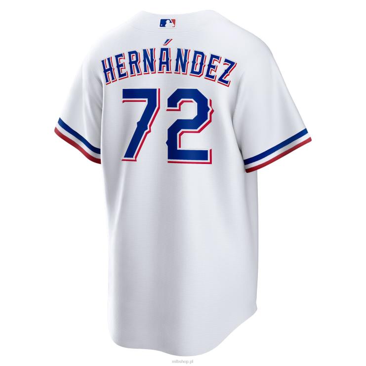 biała replika domowej koszulki gracza texas rangers jonathan hernandez nike mężczyźni 0J02V1594 MLB Jerseys
