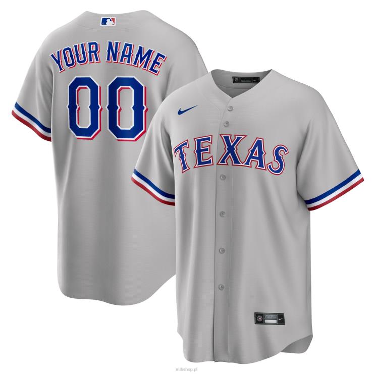 szara replika koszulki texas rangers nike road mężczyźni 0J02V369 MLB Jerseys