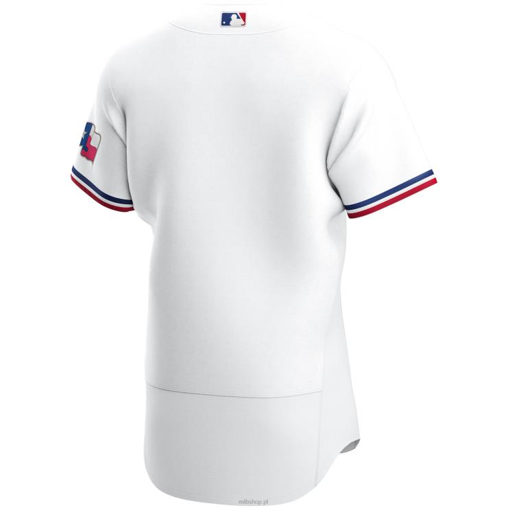 texas rangers nike biała koszulka domowa z autentycznym logo zespołu mężczyźni 0J02V839 MLB Jerseys