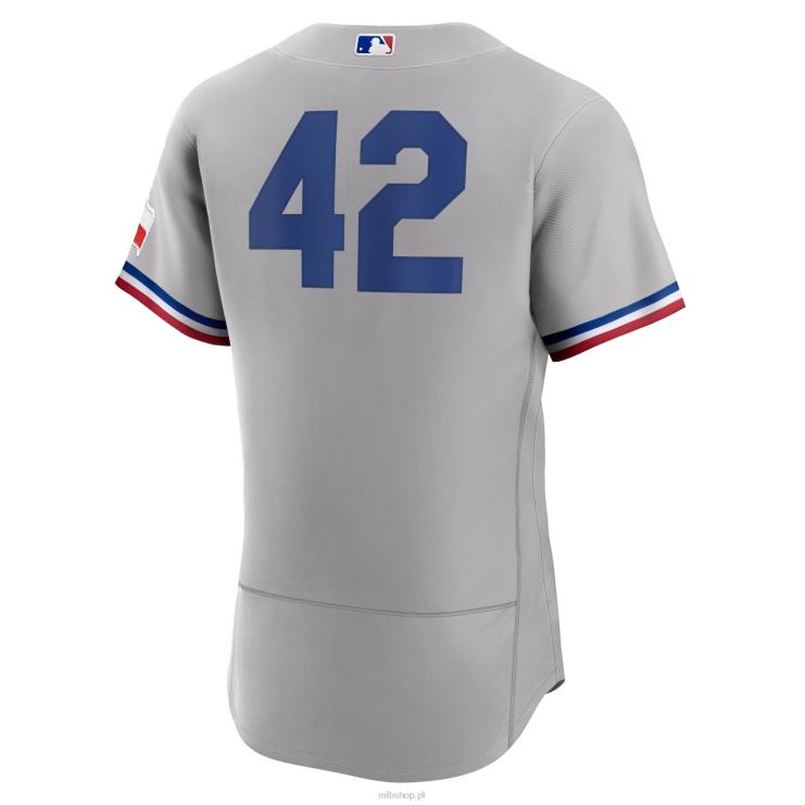 texas rangers nike szara koszulka 2023 jackie robinson day autentyczna koszulka mężczyźni 0J02V1540 MLB Jerseys