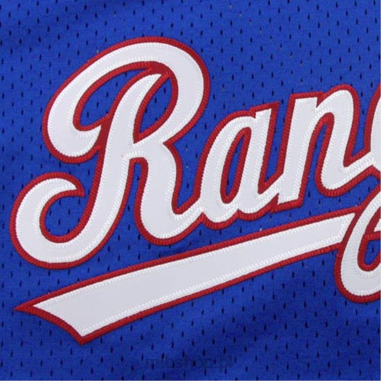 texas rangers nolan ryan mitchell & ness royal 1989 autentyczna kolekcja cooperstown siatkowa koszulka treningowa mrugnięcia mężczyźni 0J02V586 MLB Jerseys