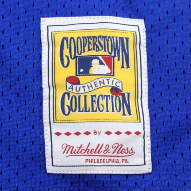 texas rangers nolan ryan mitchell & ness royal 1989 autentyczna kolekcja cooperstown siatkowa koszulka treningowa mrugnięcia mężczyźni 0J02V586 MLB Jerseys