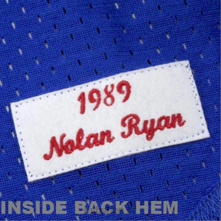 texas rangers nolan ryan mitchell & ness royal 1989 autentyczna kolekcja cooperstown siatkowa koszulka treningowa mrugnięcia mężczyźni 0J02V586 MLB Jerseys
