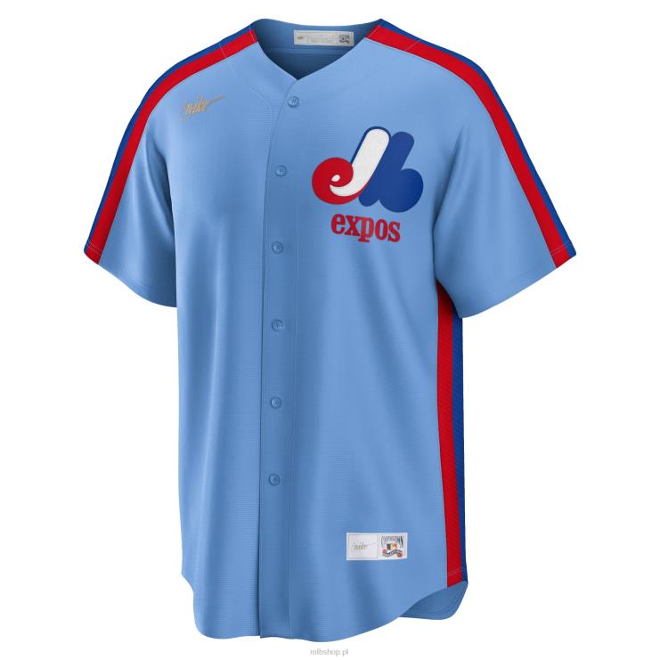 montreal expos nike jasnoniebieska koszulka zespołu road cooperstown z kolekcji mężczyźni 0J02V855 MLB Jerseys