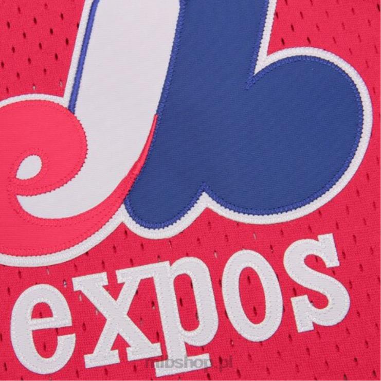 montreal expos tim raines mitchell & ness czerwona koszulka treningowa do odbijania mężczyźni 0J02V1183 MLB Jerseys