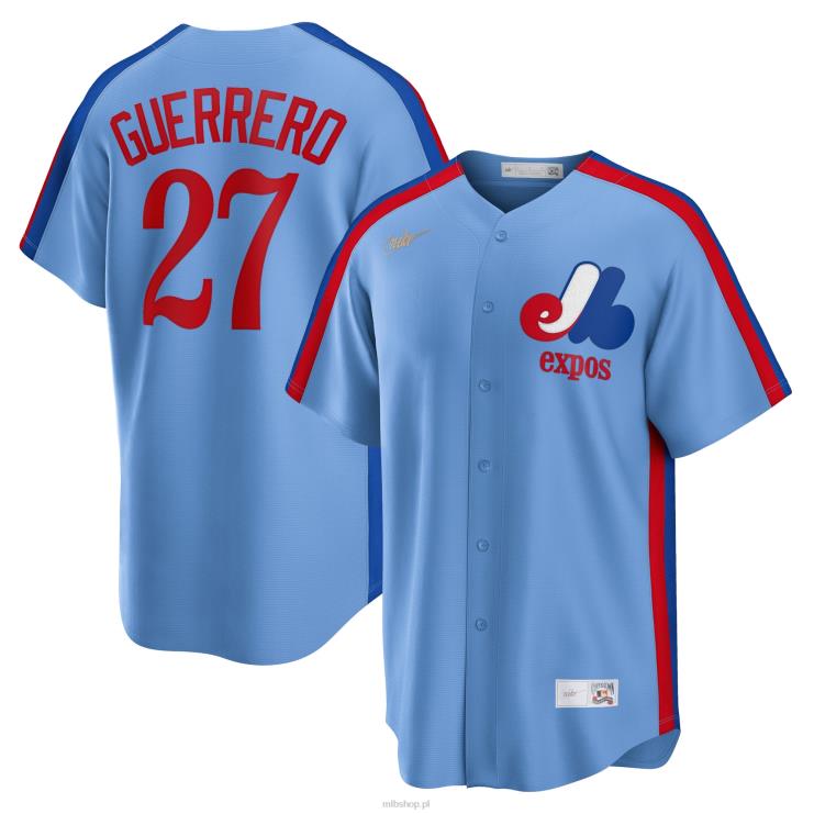 montreal expos vladimir guerrero koszulka nike w proszku blue road cooperstown collection mężczyźni 0J02V791 MLB Jerseys