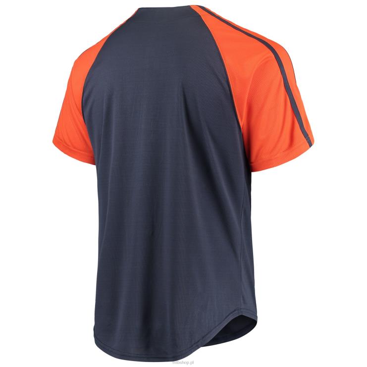 Detroit Tigers szwy granatowa zapinana na guziki replika koszulki raglanowej mężczyźni 0J02V948 MLB Jerseys