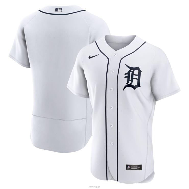 biała koszulka Detroit Tigers Nike z logo domu, autentyczna drużyna mężczyźni 0J02V1242 MLB Jerseys