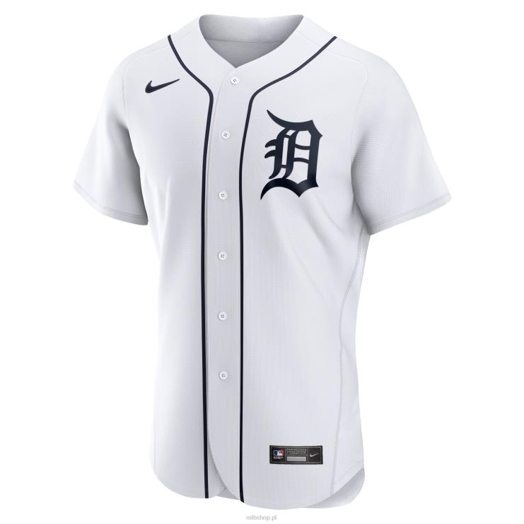 biała koszulka Detroit Tigers Nike z logo domu, autentyczna drużyna mężczyźni 0J02V1242 MLB Jerseys