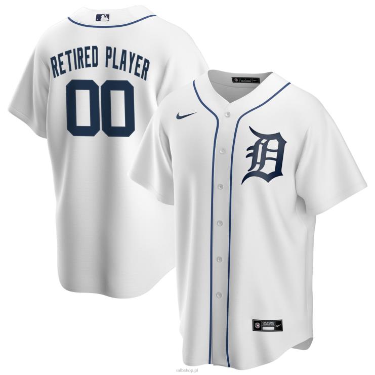 biała koszulka detroit tigers nike z repliką składu emerytowanych graczy do wyboru w domu mężczyźni 0J02V1344 MLB Jerseys