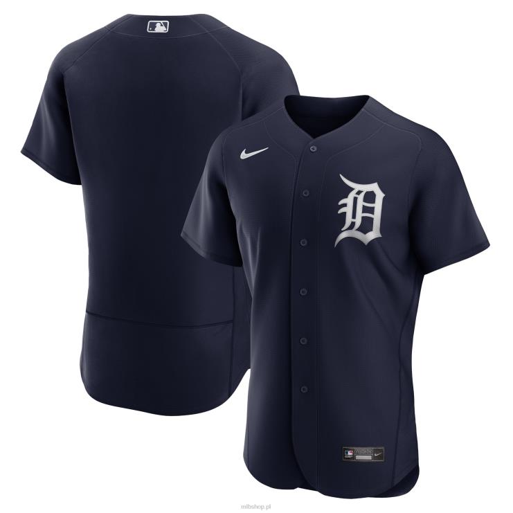 granatowa koszulka Detroit Tigers Nike z alternatywnym logo, autentyczna koszulka drużyny mężczyźni 0J02V1181 MLB Jerseys