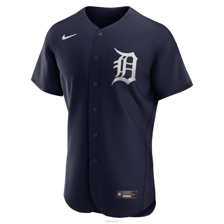 granatowa koszulka Detroit Tigers Nike z alternatywnym logo, autentyczna koszulka drużyny mężczyźni 0J02V1181 MLB Jerseys