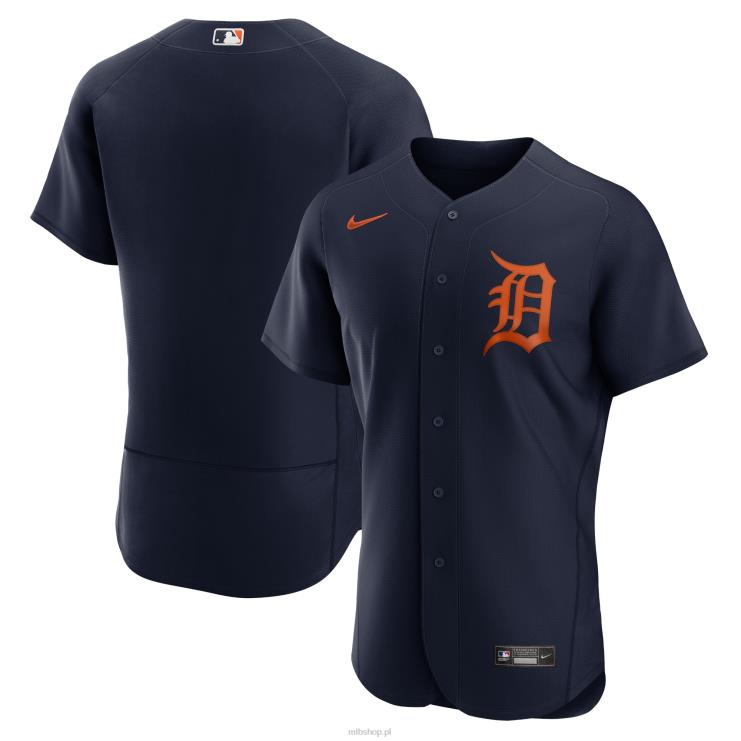 granatowa koszulka Detroit Tigers z alternatywnym autentycznym logo zespołu Nike mężczyźni 0J02V1080 MLB Jerseys