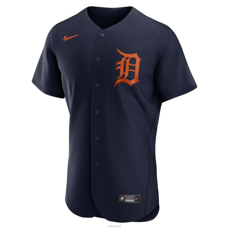 granatowa koszulka Detroit Tigers z alternatywnym autentycznym logo zespołu Nike mężczyźni 0J02V1080 MLB Jerseys