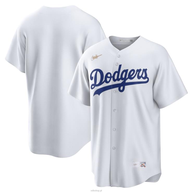 biała koszulka drużyny brooklyn dodgers nike cooperstown z kolekcji domowej mężczyźni 0J02V946 MLB Jerseys