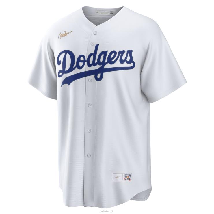 biała koszulka drużyny brooklyn dodgers nike cooperstown z kolekcji domowej mężczyźni 0J02V946 MLB Jerseys