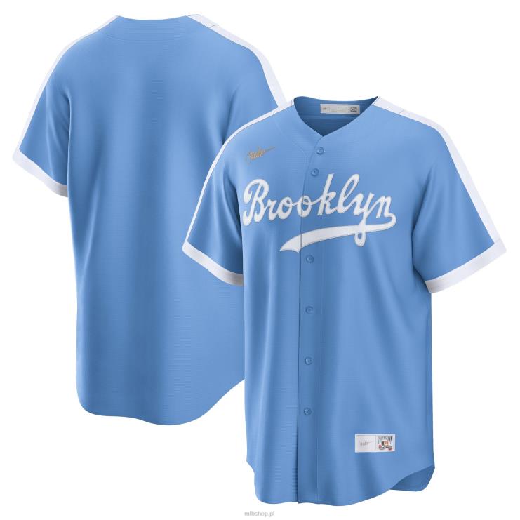 jasnoniebieska koszulka drużyny z kolekcji brooklyn dodgers nike cooperstown mężczyźni 0J02V652 MLB Jerseys