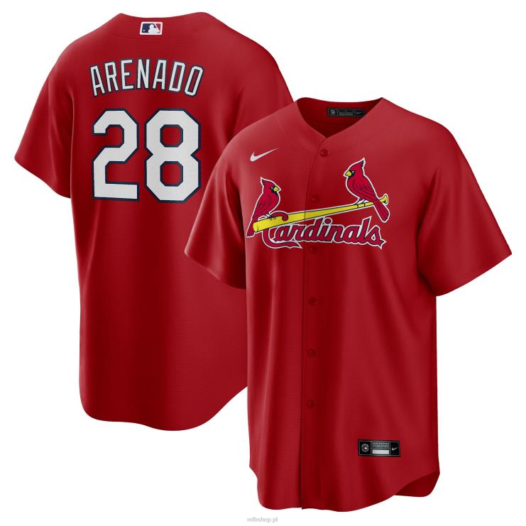 ul. czerwona oficjalna replika koszulki louis cardinals nolan arenado nike mężczyźni 0J02V8 MLB Jerseys