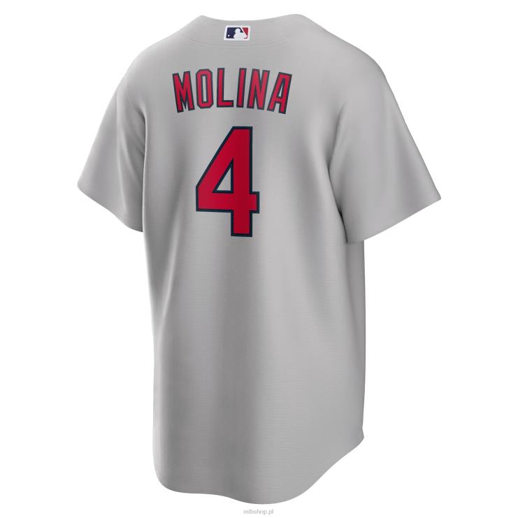 ul. koszulka louis cardinals yadier molina nike grey road replika nazwiska gracza mężczyźni 0J02V934 MLB Jerseys