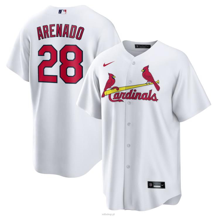 ul. louis cardinals nolan arenado nike biała oficjalna replika domowej koszulki gracza mężczyźni 0J02V5 MLB Jerseys