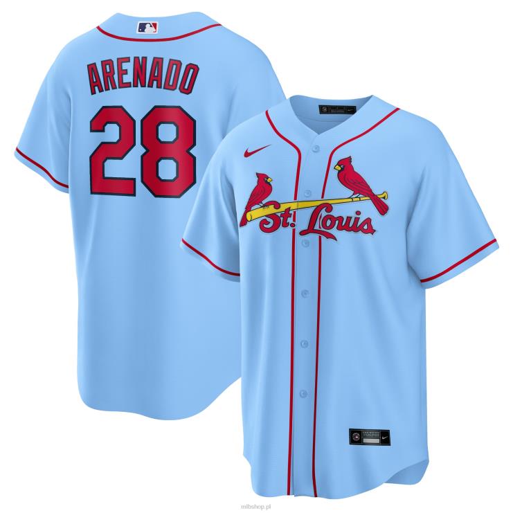 ul. louis cardinals nolan arenado nike jasnoniebieska alternatywna oficjalna replika koszulki gracza mężczyźni 0J02V7 MLB Jerseys