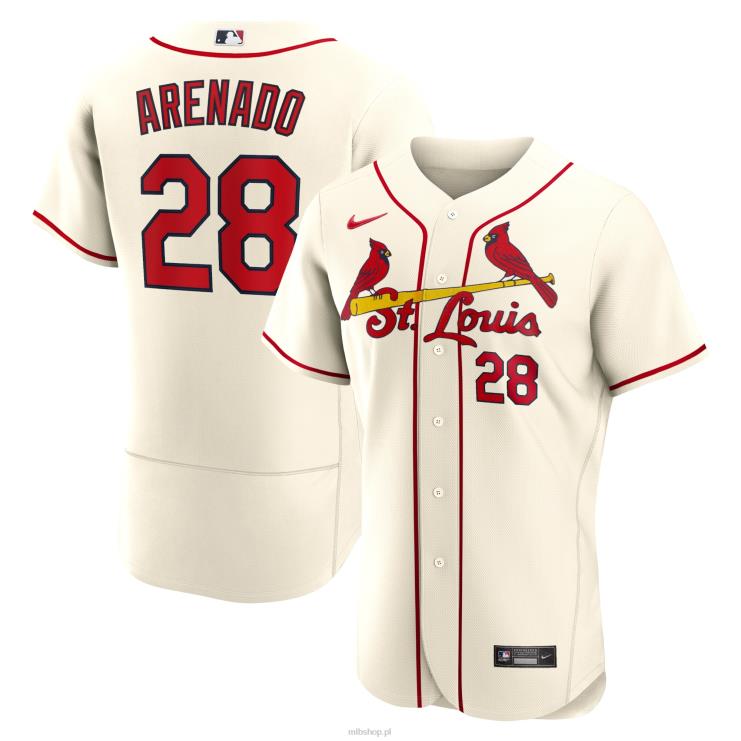 ul. louis cardinals nolan arenado nike kremowa alternatywna autentyczna koszulka gracza mężczyźni 0J02V944 MLB Jerseys