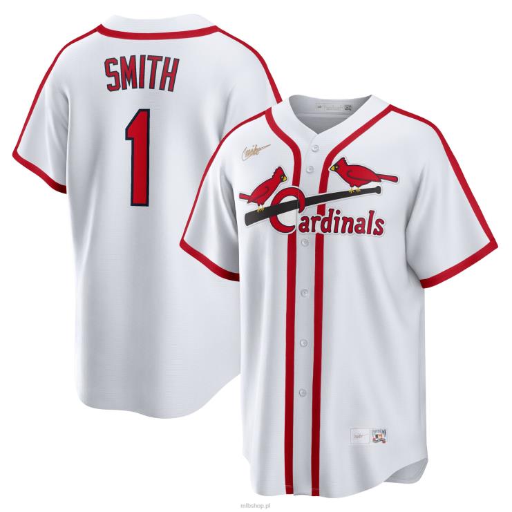 ul. louis cardinals ozzie smith nike biała domowa koszulka gracza z kolekcji cooperstown mężczyźni 0J02V1308 MLB Jerseys