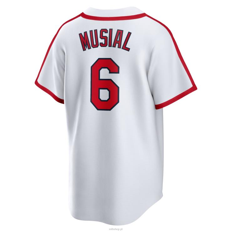 ul. louis cardinals stan musial nike biała domowa koszulka gracza z kolekcji cooperstown mężczyźni 0J02V994 MLB Jerseys
